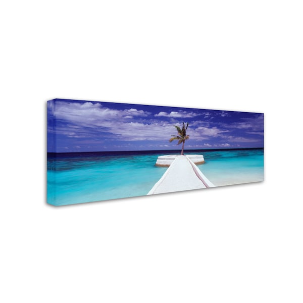 David Evans 'Breakwater-Jumeirah Vittaveli' Canvas Art,6x19